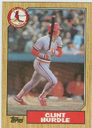 1987 Topps Baseball Cards      317     Clint Hurdle